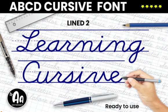 Abcd Cursive Lined2: A Handwritten Font for Web Design