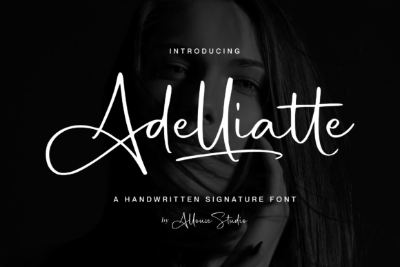 Adelliatte: A Handwritten Font for Creative Web Design