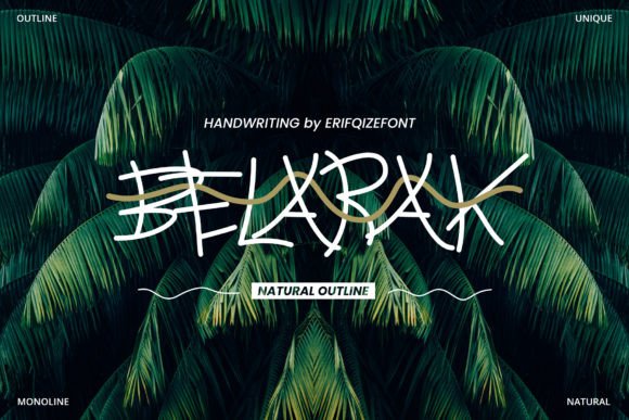 Belarak: A Script Amp Font with Character