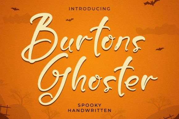 Burtons Ghoster: A Spooky Handwritten Font for Web Design