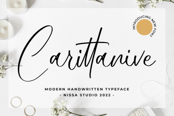 Carittanive: A Modern Handwritten Font for Creative Branding