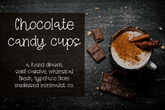 Chocolate Candy Cups: A Whimsical Font for Editorial Design