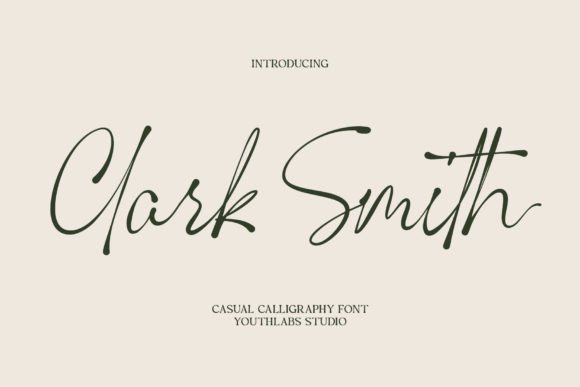 Clark Smith: A Dazzling Script Font for Creative Branding