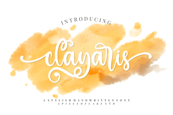 Clayaris: A Stylish Script Font for Crafters and Makers