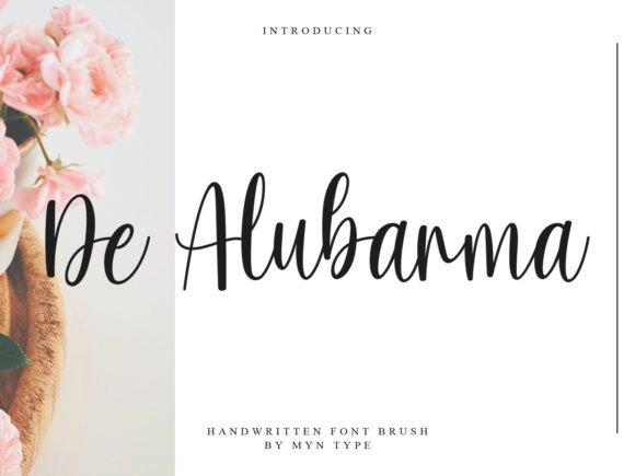 De Alubarma: A Handwritten Font for Elegant Branding