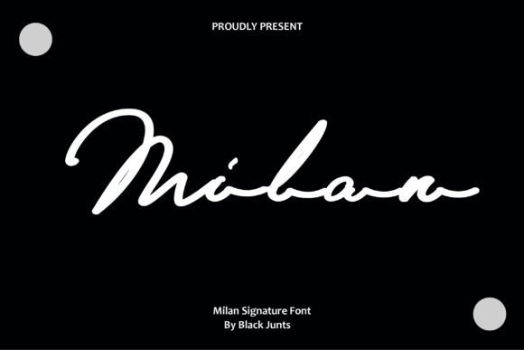 Discover Milan: A Stylish and Strong Signature Font for Web Design