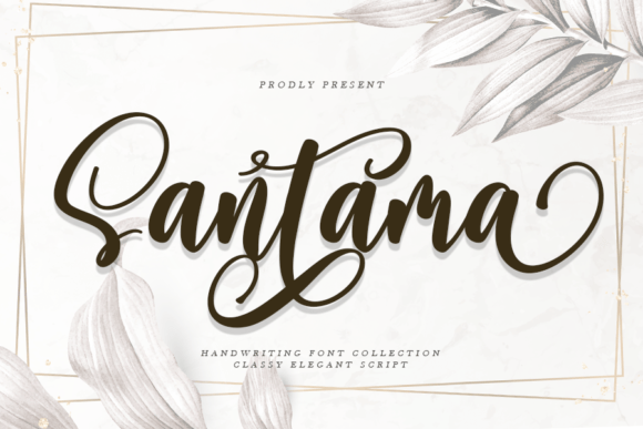 Discover Santama: A Handwritten Font for Elegant Branding