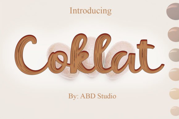 Discover the Charm of Coklat: A Handwritten Font for Makers
