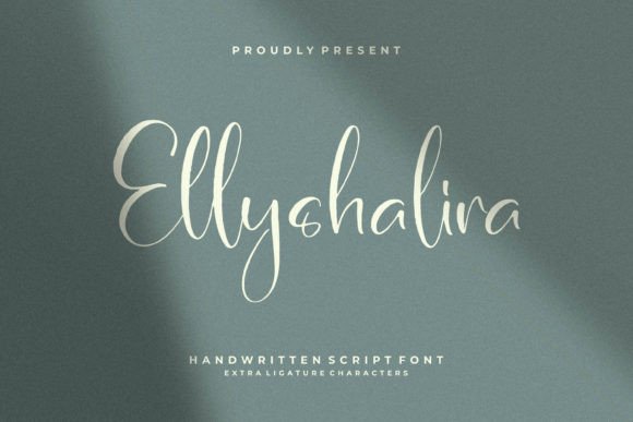 Ellyshalira: A Handwritten Font for Creative Web Design