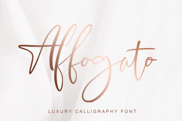 Enchanting Affogato: A Versatile Script Font for Crafters