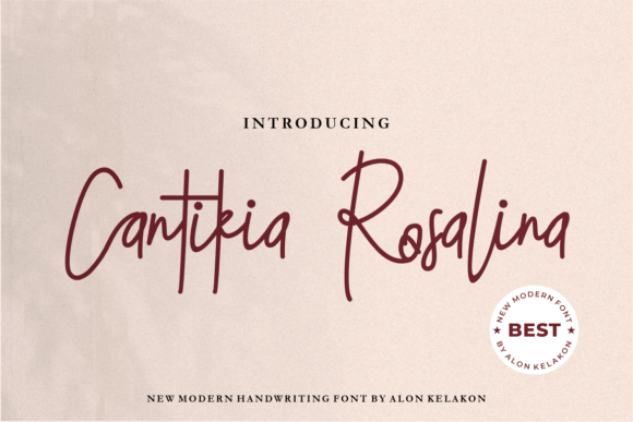 Enhance Your Brand with Cantikia Rosalina Font