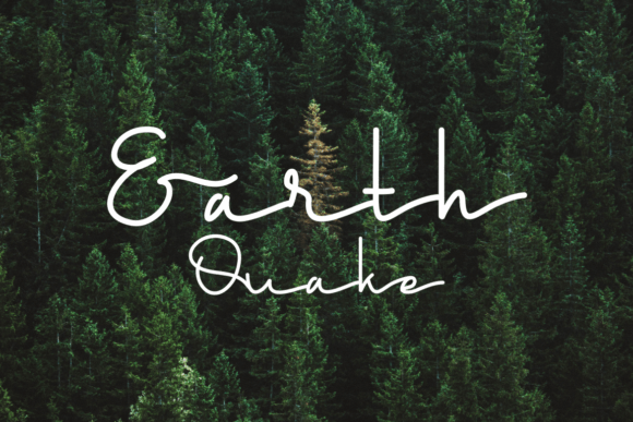 Enhance Your Brand with Earth Quake: A Modern Handwritten Font