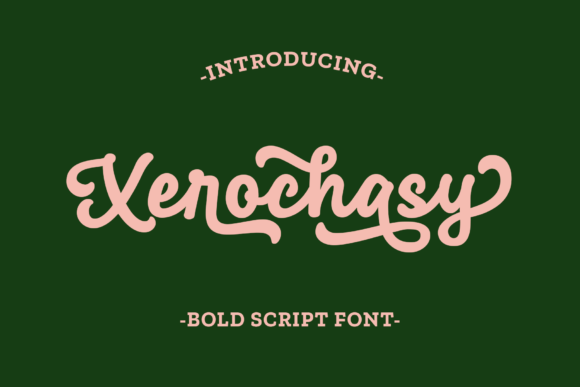 Enhance Your Brand with Xerochasy, the Bold Script Font