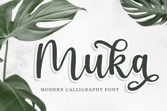 Enhance Your Web Design with Muka, the Stylish Calligraphy Font
