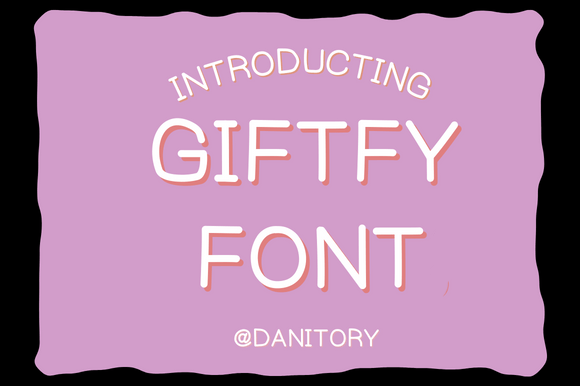 Giftfy: A Charming Handwritten Font for Editorial Design
