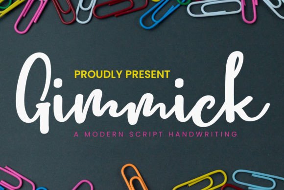 Gimmick: A Playful Handwritten Font for Crafters