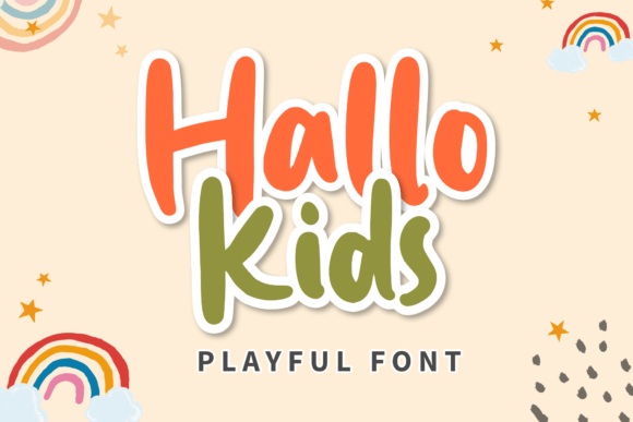 Hallo Kids: A Joyful Handwritten Font for Web Design