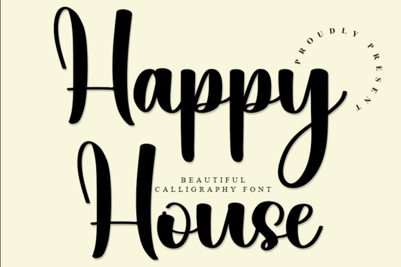 Happy House: A Stylish Handwritten Font for Web Design