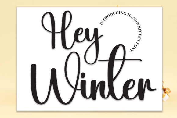 Hey Winter: A Handwritten Font for Modern Web Design