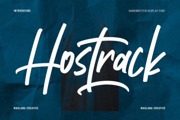 Hostrack: A Handwritten Font for Modern Web Design