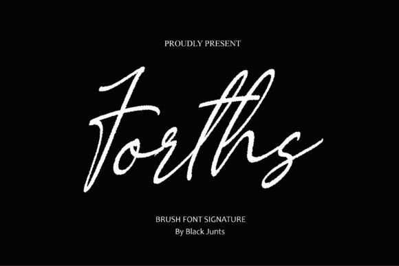 Introducing Forths: A Modern Handwritten Brush Font