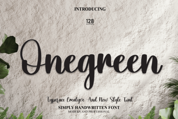 Onegreen: The Perfect Script Font for Your Next Campaign