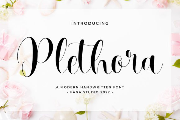 Plethora: A Stylish Script Font for Modern Marketers