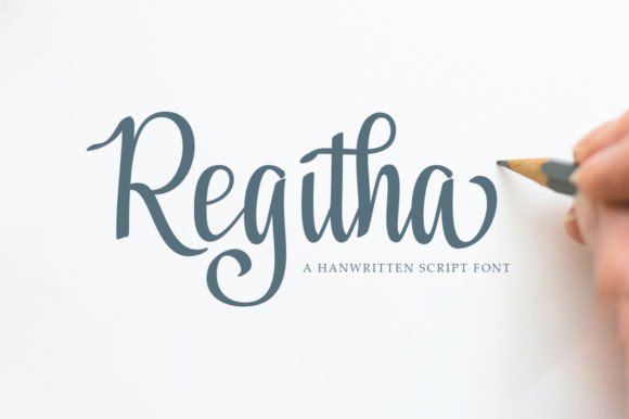 Regitha: Elevate Your Brand with This Elegant Handwritten Font