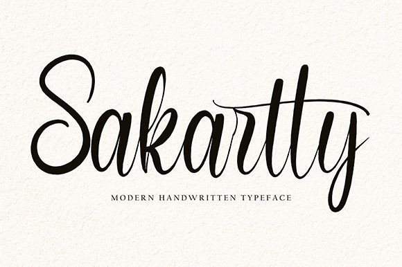 Sakartty: A Handwritten Font for Elegant Web Design