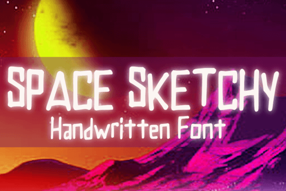 Space Sketchy: A Charming Handwritten Font for Crafters