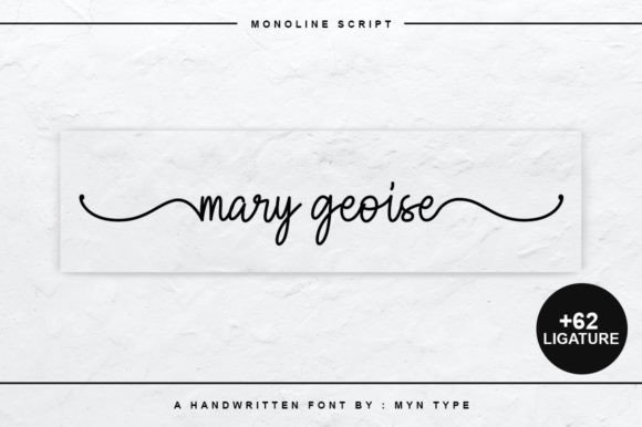 Transform Your Brand with Mary Geoise: A Premium Script Font